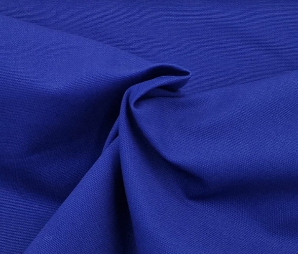 100% Canvas uni Farbe royalblau